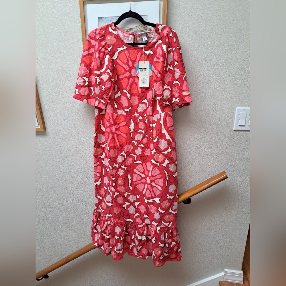 RHODE x Target Zinnia Floral Midi Dress - Picture 4 of 8